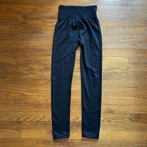 Charlie Paige Black Leopard Print Leggings